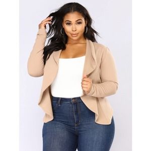 Fashion Nova Cream Blazer